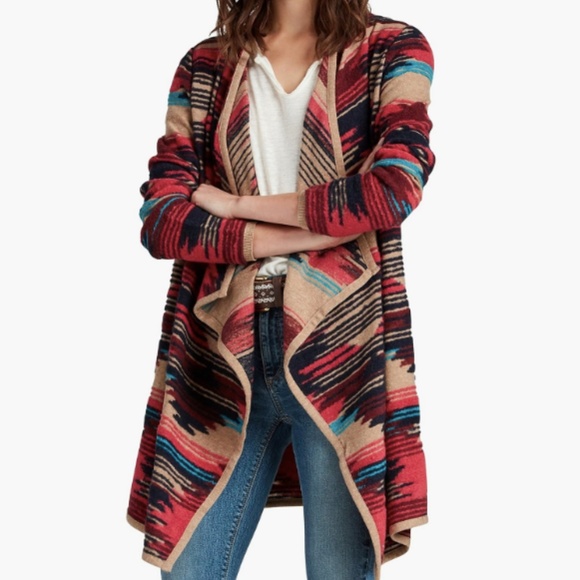 Lucky Brand Sweaters - lucky brand | aztec drape front sweater